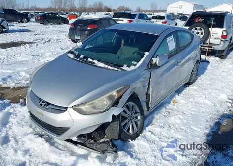 2014 Hyundai Elantra Se z USA, uszkodzony, nr VIN KMHDH4AE4EU142097